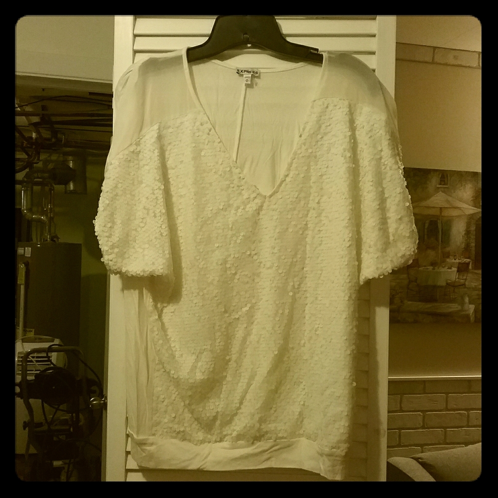 Front sequined top